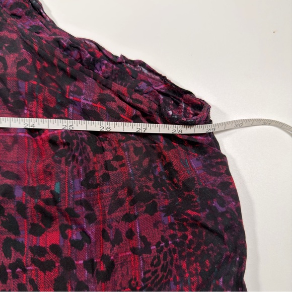 Torrid Women’s Red and Purple Leopard Print Sleeveless Blouse NWT Size 4X - Picture 6 of 12